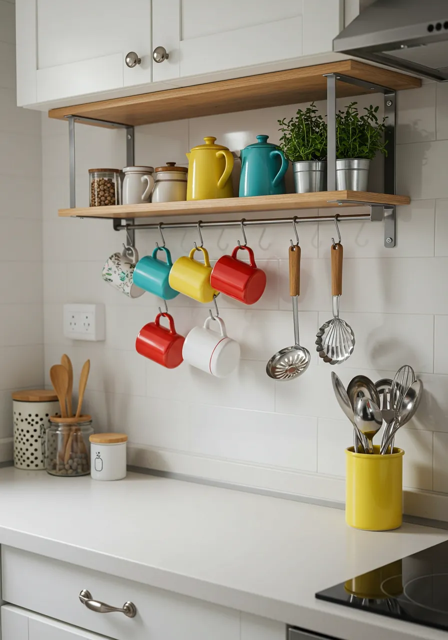 Hanging storage in Kitchen