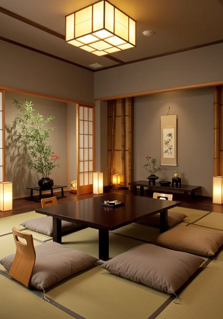 Japanese-Inspired Dining Room