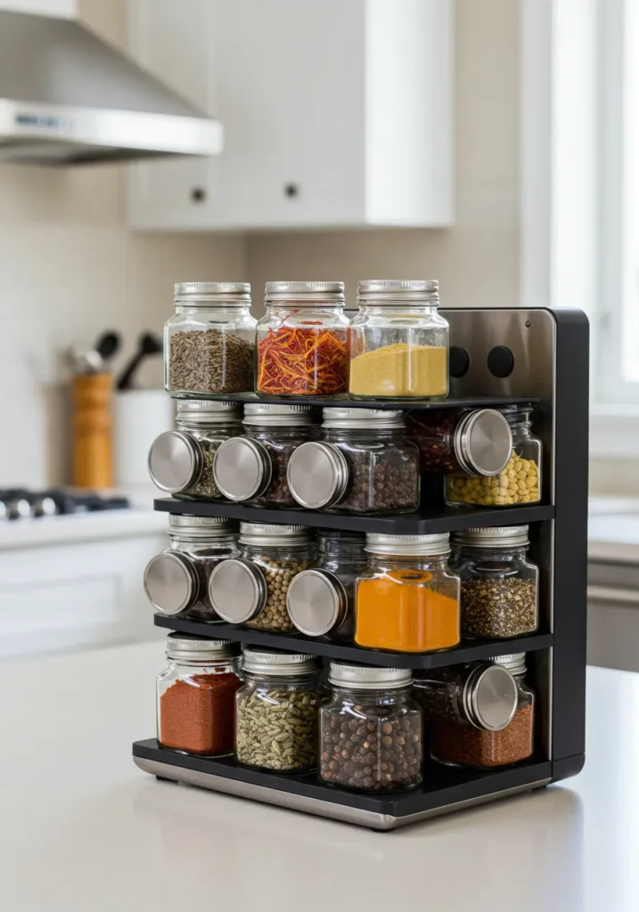 Unique Spice Rack In Kitchen