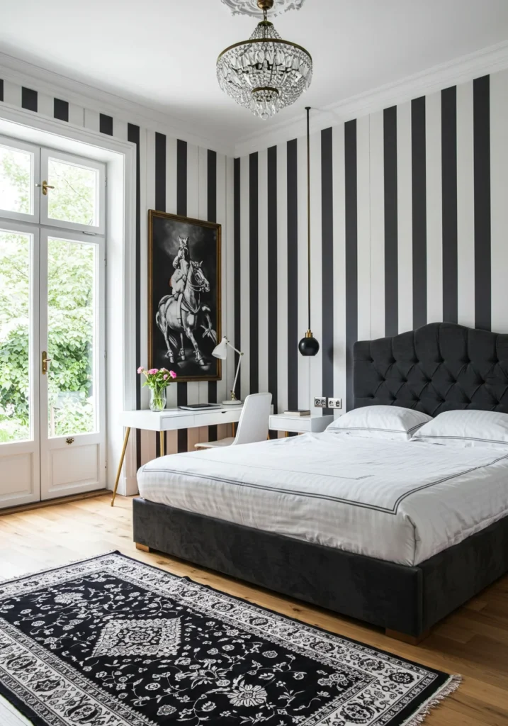 Classic Black-and-White Room