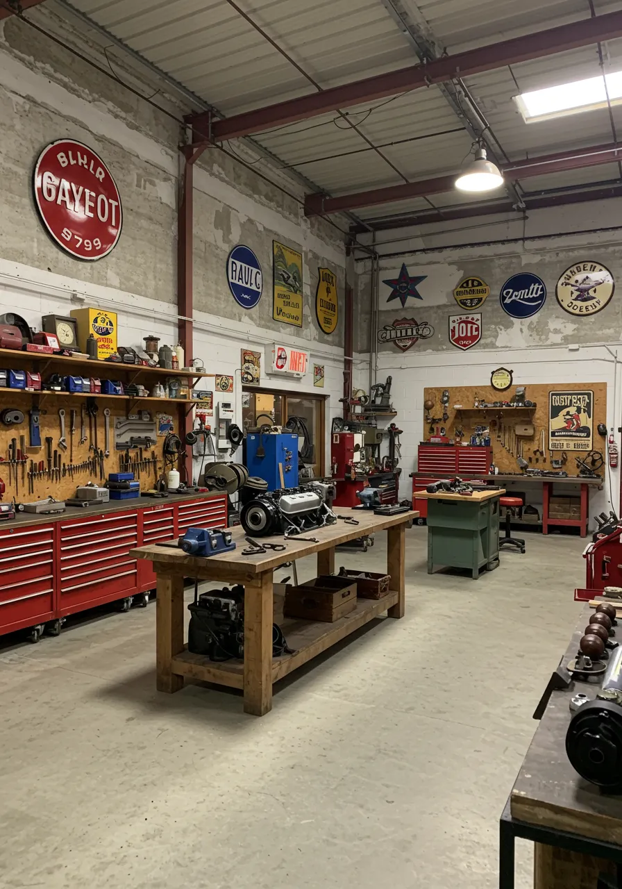 Vintage Car Restoration Workshop