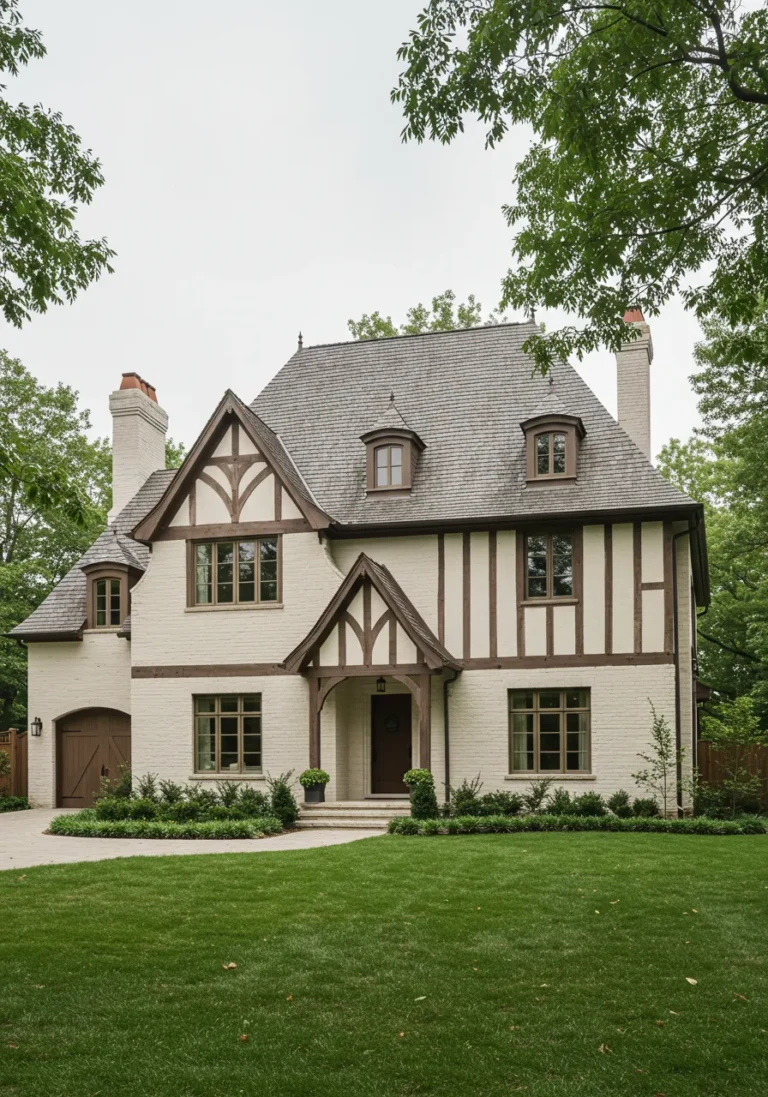 French Tudor-Inspired Home