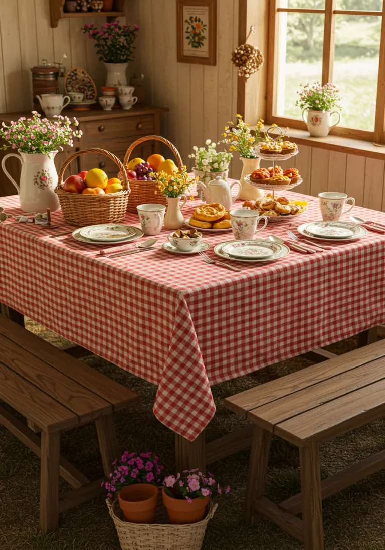 Picnic-Style Dining Setup