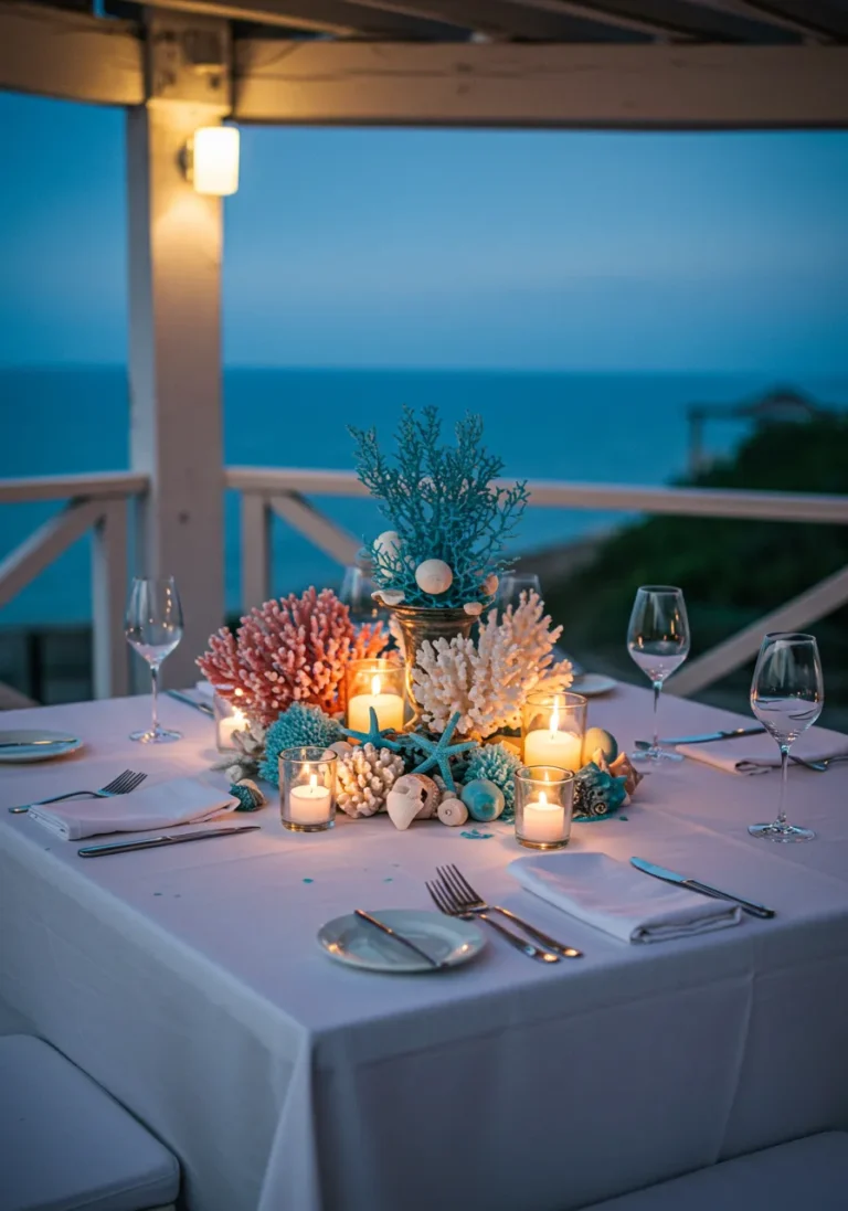 Seaside Romance Table Setting