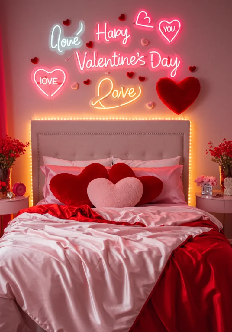 Playful and Fun Valentine's Bedroom