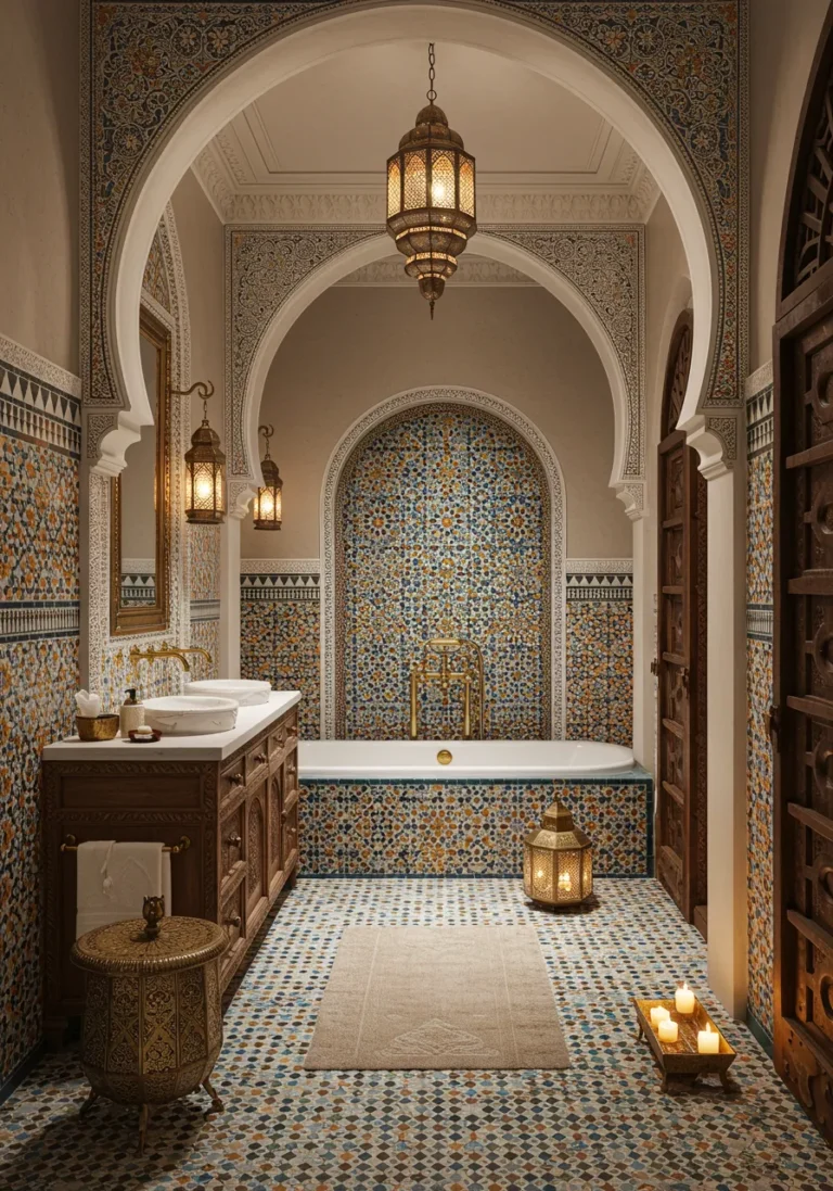 Moroccan-Inspired Bathroom