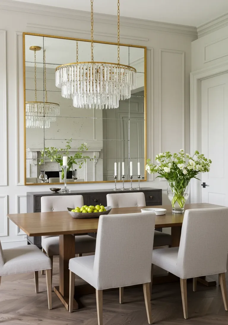 Oversized Mirror for Depth and Light