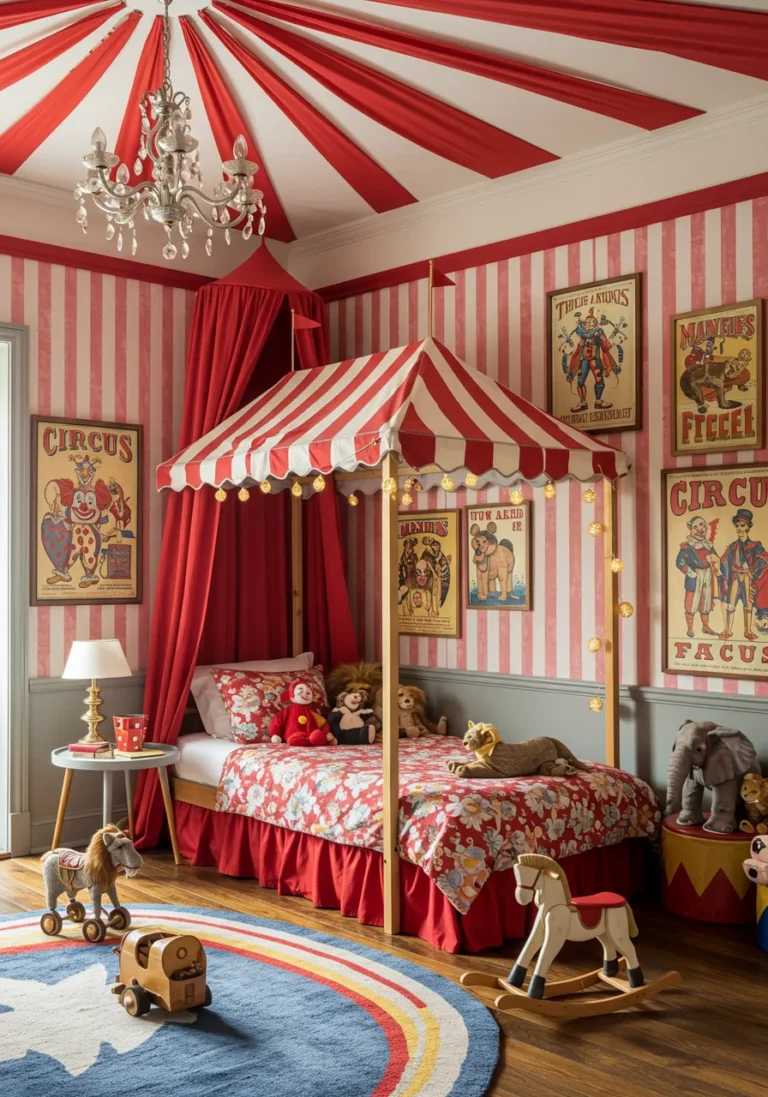 Whimsical Circus-Inspired Kids Room