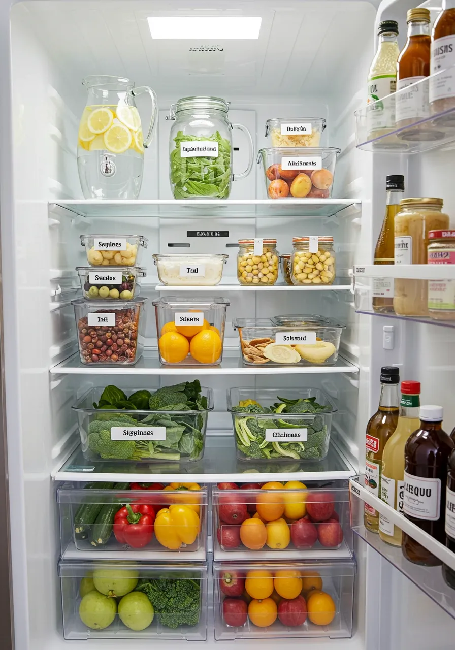 Fridge Deep Clean & Aesthetic Organization