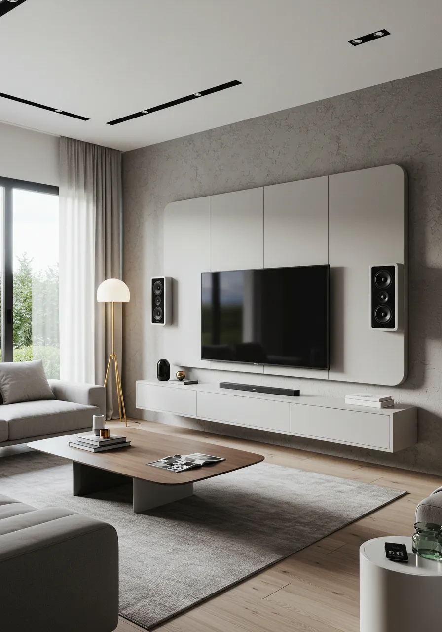 High-Tech Smart Living Room